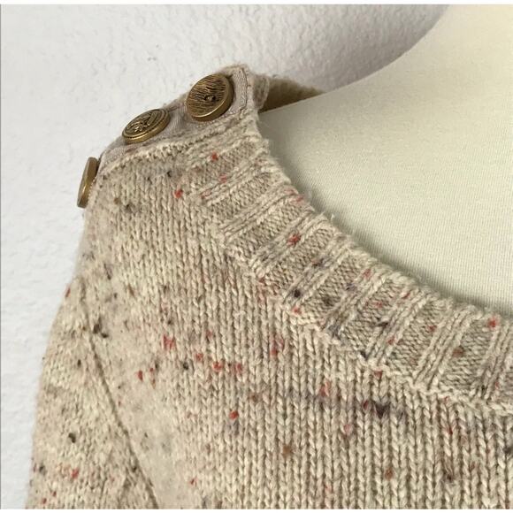 Anthropologie Charlie & Robin Sweater Pullover Tweed Knit Wool Blend - Picture 3 of 11